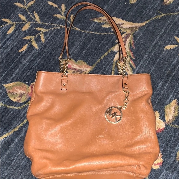 Loved Michael Kors tote with leather and chain - Picture 1 of 8
